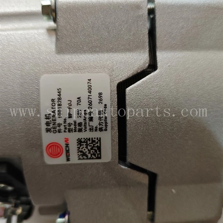 1001828445 Alternator For Weichai WP6 WP10 WD10 WD615 Engine,ZZJ-1001828445 FDJ factory
