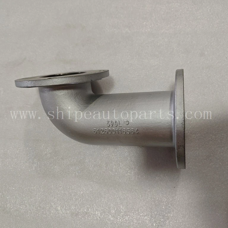 612600116564 Exhaust Connection Pipe | Weichai WP10 WD10 ZL50 590L Wheel Loader,ZZJ-612600116564 PQJG suppliers